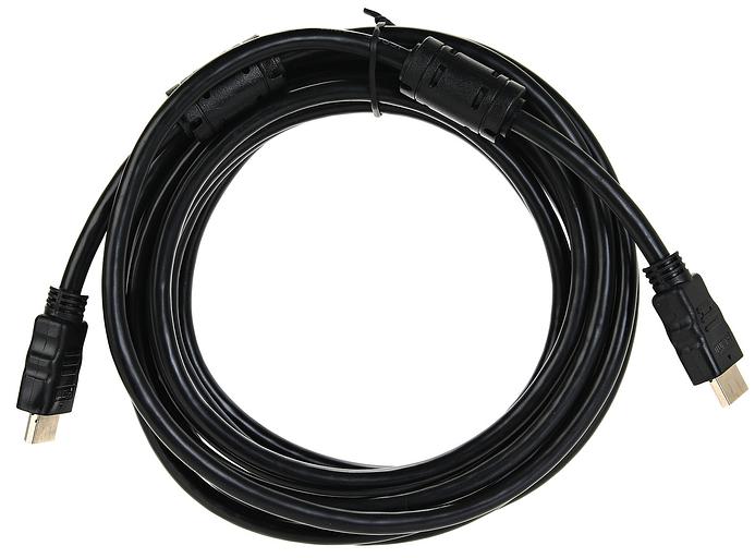 Кабель HDMI-19M --- HDMI-19M ver 2.0+3D/Ethernet,2 фильтра 5m Telecom VCOM Telecom HDMI (m) - HDMI (m) 5м (TCG200F-5M) фото 1