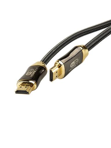 Кабель HDMI 19M/M,ver. 2.1, 8K@60 Hz 1.5m метал разъемы, нейлоновая оплетка Telecom VCOM Telecom HDMI (m) - HDMI (m) 1.5м (TCG300-1.5M) фото 2
