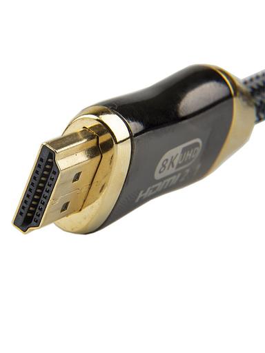 Кабель HDMI 19M/M,ver. 2.1, 8K@60 Hz 1.5m метал разъемы, нейлоновая оплетка Telecom VCOM Telecom HDMI (m) - HDMI (m) 1.5м (TCG300-1.5M) фото 3
