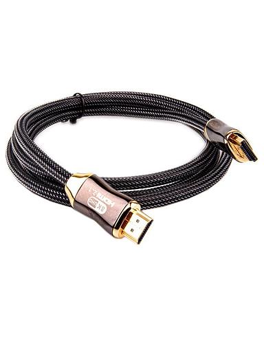 Кабель HDMI 19M/M,ver. 2.1, 8K@60 Hz 1.5m метал разъемы, нейлоновая оплетка Telecom VCOM Telecom HDMI (m) - HDMI (m) 1.5м (TCG300-1.5M) фото 7