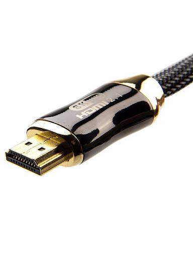 Кабель HDMI 19M/M,ver. 2.1, 8K@60 Hz 2m метал разъемы, нейлоновая оплетка Telecom VCOM HDMI (m) - HDMI (m) 2м (TCG300-2M) фото 5