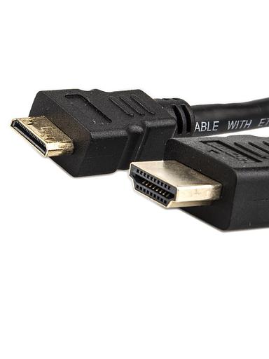 Кабель HDMI-19M --- MiniHDMI-19M ver 2.0+3D/Ethernet,1m Telecom VCOM Telecom HDMI (m) - mini-HDMI (m) 1м (TCG205-1M) фото 2