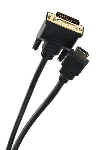 Кабель HDMI to DVI-D (19M -25M) 5м, TV-COM VCOM TV-COM HDMI (m) - DVI-D (m) 5м (LCG135E-5M) фото 4