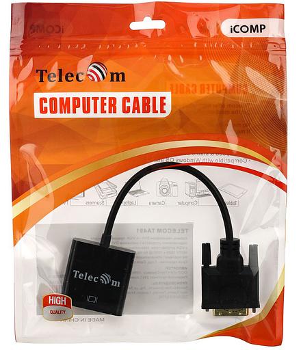 Кабель-переходник DVI-D 25M ---> VGA 15F Telecom VCOM Telecom DVI-D 25M ---> VGA 15F (TA491) фото 3