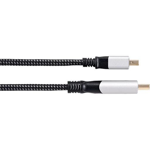 Кабель-переходник miniDisplayPort M-> HDMI M 4K@60Hz 1.8m VCOM (CG615M-1.8M) Кабель-переходник VCOM Mini DisplayPort M/HDMI M (CG615M-1.8) фото 3