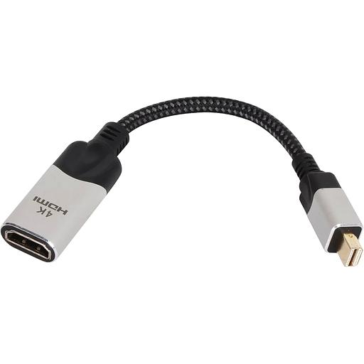 Адаптер miniDisplayPort(M) ---> HDMI(F) 0.15m 4K@60Hz VCOM Адаптер VCOM Mini DisplayPort M/HDMI F (CG616M-0.15) фото 7