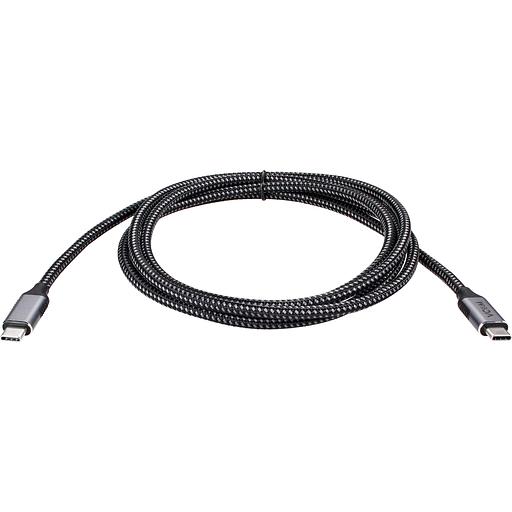 Кабель USB3.2 Gen2X2, CM->CM, 20Gbs, 100WT, 4KX60Hz, All shell, 1.8m VCOM Кабель VCOM USB 3.1 Type-C M/USB 3.1 Type-C M (CU420M-1.8M) фото 2