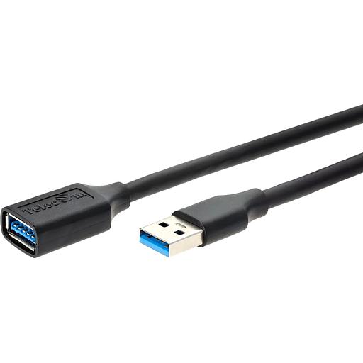 Кабель удлинительный USB3.0 Am-Af 3m Telecom черный (TUS708-3M) VCOM Кабель Telecom 3 м (TUS708-3M) фото 1