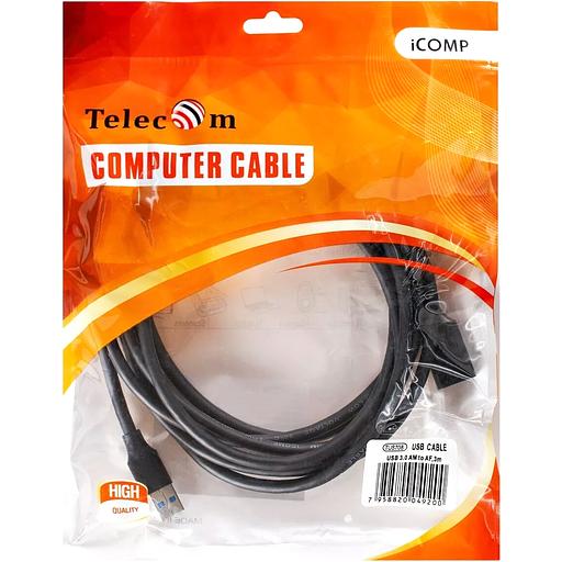 Кабель удлинительный USB3.0 Am-Af 3m Telecom черный (TUS708-3M) VCOM Кабель Telecom 3 м (TUS708-3M) фото 3