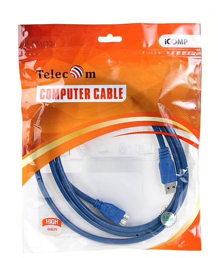 Кабель соединительный USB3.0 Am-MicroBm 1.8m Telecom (TUS717-1.8M) VCOM Telecom USB 3.2 Gen 1 Type-A - microUSB B 1.8м (TUS717-1.8M) фото 3