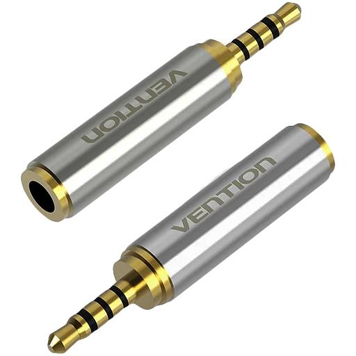 Переходник Vention Jack 3.5 mm F/2.5mm M Переходник Vention mini Jack 3.5 mm F/micro Jack 2.5 mm M (VAB-S02) фото 3