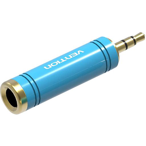 Переходник Vention Jack 3.5 mm M/6,5 mm F Переходник Vention mini Jack 3.5 mm M/Jack 6.5 mm F (VAB-S04-L) фото 1