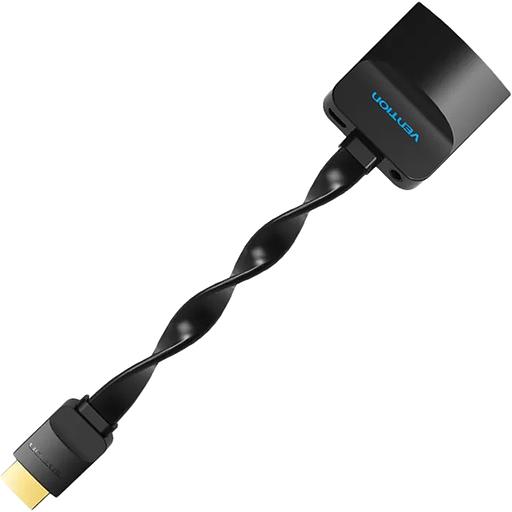 Мультимедиа конвертер Vention HDMI > VGA + аудио, гибкий, плоский Мультимедиа конвертер Vention HDMI 19М/VGA F/mini Jack 3.5 mm F/micro USB 2.0 Type B F (ACKBB) фото 3