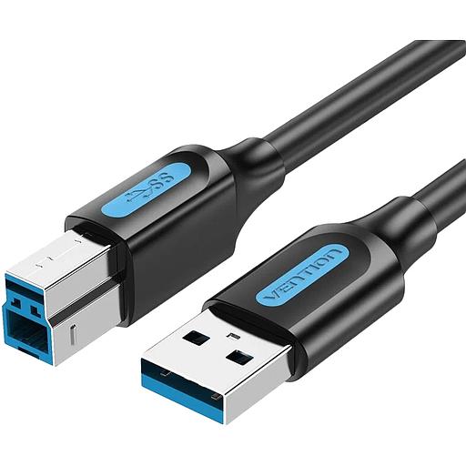 Кабель Vention USB 3.0 AM/BM - 1.5м Кабель Vention USB 3.0 AM/BM - 1.5 м (COOBG) фото 1