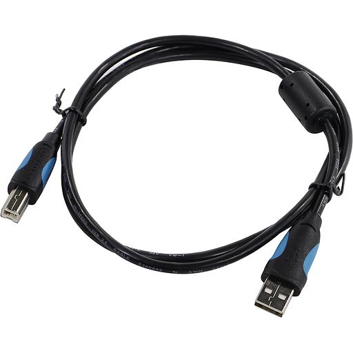 Кабель Vention USB 2.0 AM/BM - 1м. Черный Кабель Vention USB 2.0 AM/BM - 1 м (VAS-A16-B100) фото 2