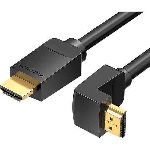 Кабель Vention HDMI High speed v2.0 with Ethernet 19M/19M угол 270 - 3м Кабель Vention HDMI(m)/HDMI(m) - 3 м (AAQBI) фото 1