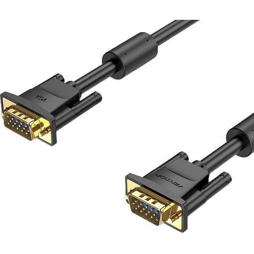Кабель Vention VGA 15M/15M с 2 ферритовыми фильтрами - 3м. Кабель Vention VGA(m)/VGA(m) - 3 м (DAEBI) фото 1