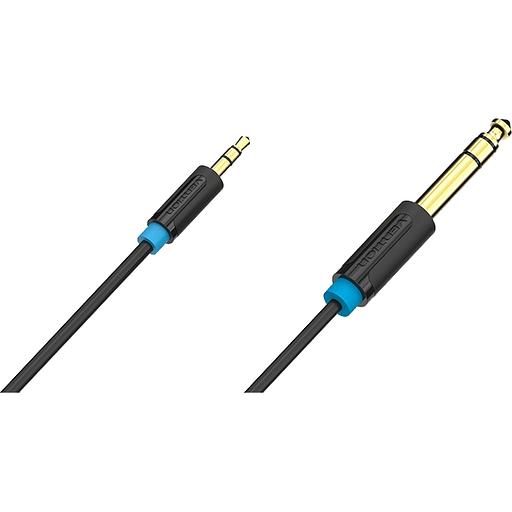 Кабель Vention аудио Jack 6,5 mm M/ 3,5 M - 1 м Кабель Vention jack 6.5 mm(m)/mini jack 3.5 mm(m) - 1 м (BABBF) фото 5