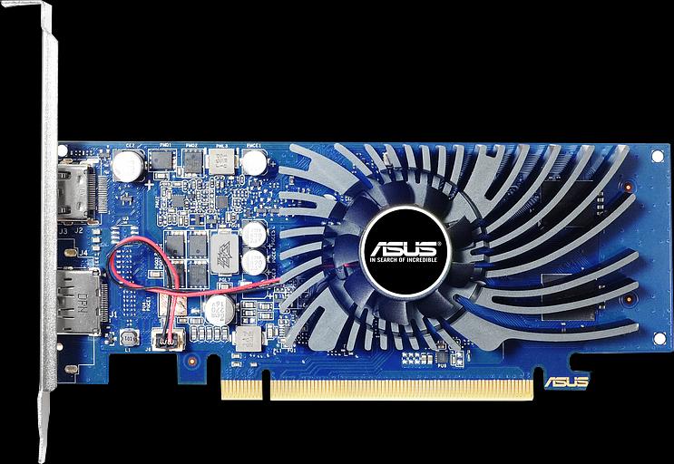 Видеокарта Asus PCI-E nVidia GeForce GT1030 (2Gb/64bit/GDDR5 1506/6008/DPx1/HDMIx1/HDCP/Ret) (GT1030-2G-BRK) фото 1