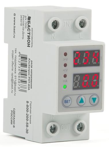 602 Альбатрос РНТ-63А реле напряжения 145-300В 63А время срабатывания 20 мс индикация Бастион ALBATROS-RNT-63A фото 1
