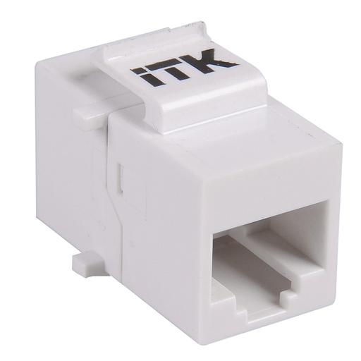 Проходной адаптер кат.5E UTP, RJ45-RJ45, тип Keystone Jack ITK CS7-1C5EU фото 1