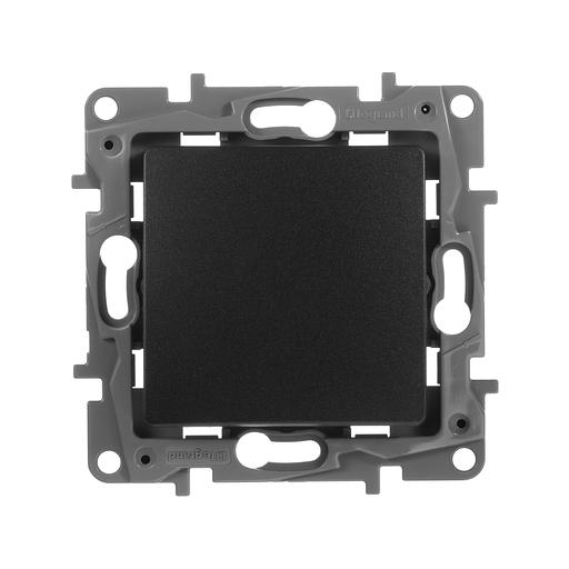 Выключатель одноклавишный, автоматические клеммы, Etika, 10AX, 250В~, антрацит Legrand 672601 фото 1