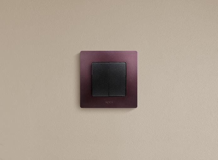 Выключатель двухклавишный, автоматические клеммы, Etika, 10AX, 250В~, антрацит Legrand 672602 фото 6