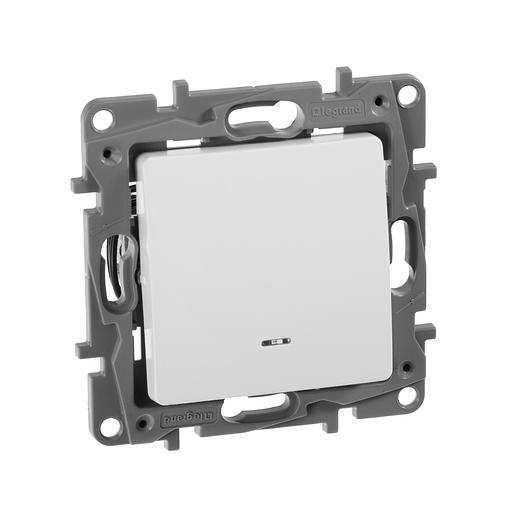 ETIKA Переключатель с подсветкой, 10AX, бел. Legrand 672215 фото 2