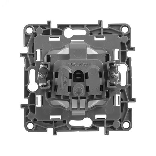 ETIKA Розетка 2К на винтах, защ. шт., антрацит Legrand 672634 фото 9