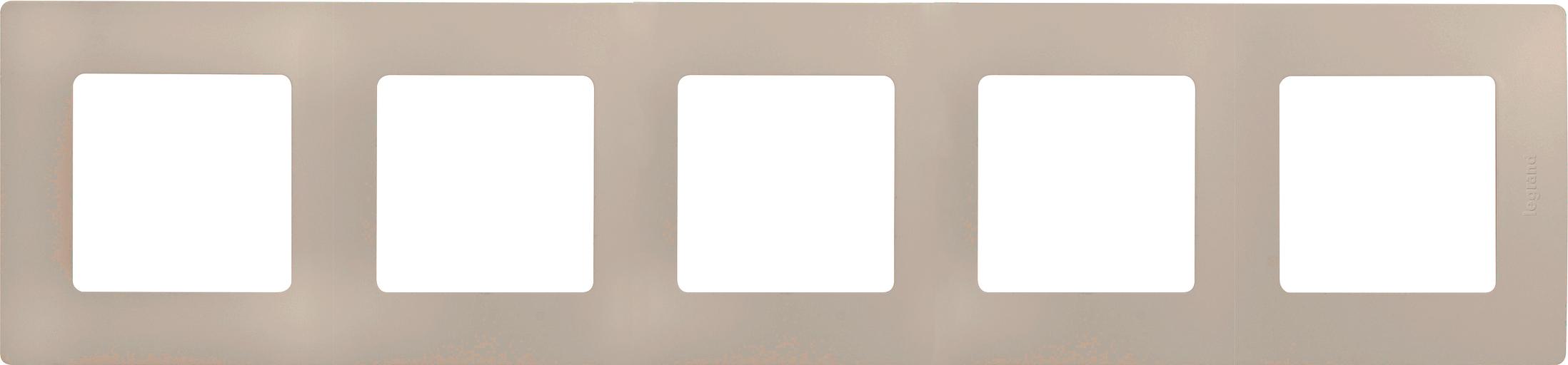 ETIKA Рамка 5 постов, сл. кость Legrand 672515 фото 1
