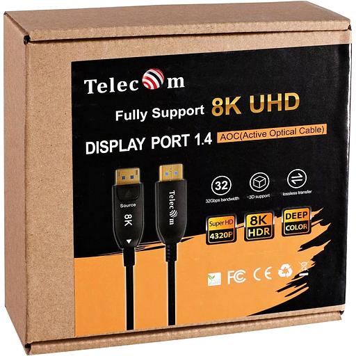 Активный оптический кабель Telecom DP1.4 8K@60Hz 20м VCOM Telecom TCG2130-20M фото 8