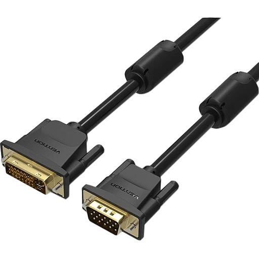 Кабель Vention DVI-I Dual link 24+5M/VGA 15M с ферритовым фильтром - 3м. Кабель Vention DVI-I(m)/VGA(m) - 3 м (EACBI) фото 2