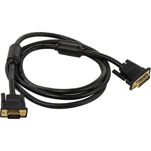 Кабель Vention DVI-I Dual link 24+5M/VGA 15M с ферритовым фильтром - 3м. Кабель Vention DVI-I(m)/VGA(m) - 3 м (EACBI) фото 5