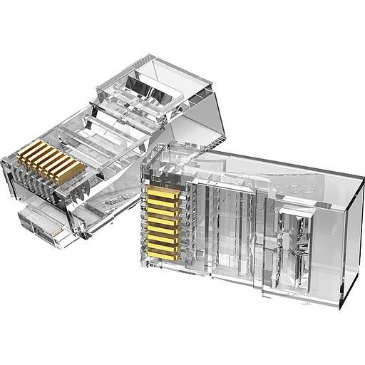 Коннектор Vention RJ45 (8p8c), cat. 5e, под витую пару (50шт.) Vention Коннектор Vention RJ45 (8p8c), cat. 5e, под витую пару (50шт.) (IDBR0-50) (IDBR0-50) фото 1