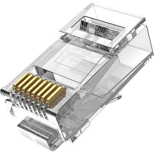Коннектор Vention RJ45 (8p8c), UTP, cat. 6A, под витую пару (10шт.) Vention Коннектор Vention RJ45 (8p8c), UTP, cat. 6A, под витую пару (10шт.) (IDGR0-10) (IDGR0-10) фото 1