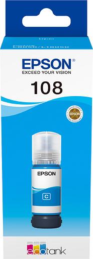 EPSON C13T09C24A Картридж 108 EcoTank Ink для Epson L8050/L18050, Cyan 70ml фото 1