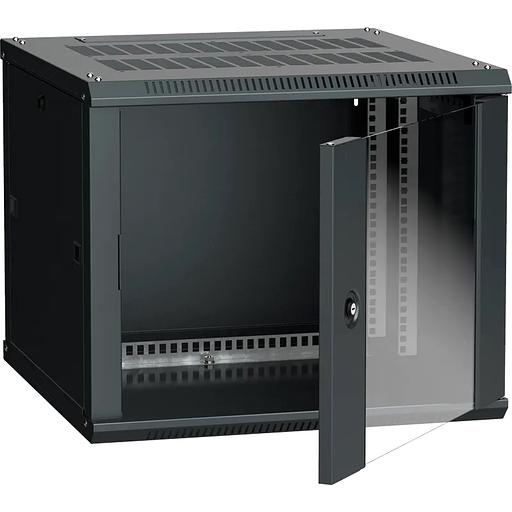 Шкаф LINEA W 9U 600x600 мм дверь стекло, RAL9005 ITK LWR5-09U66-GF, 19", 9U фото 1
