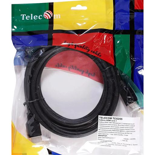 Кабель HDMI 19M/M,ver. 2.1, 8K@60 Hz 3m Telecom VCOM Кабель Telecom HDMI (m)/HDMI (m) - 3 м (TCG255-3M) фото 8