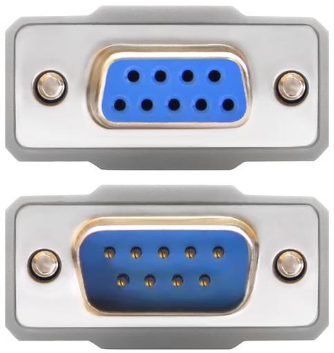 Greenconnect Удлинитель 10m COM RS-232 порта 9M AM/9F AF, пакет Greenconnect 10м COм RS-232 порта 9м AM/9F AF (GCR-DB9CM2F-10m) фото 2