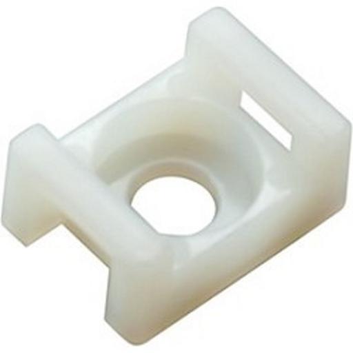 REXANT (07-2102) Площадка для крепления стяжки 22.2 х 16 мм (100 шт.) белая фото 1