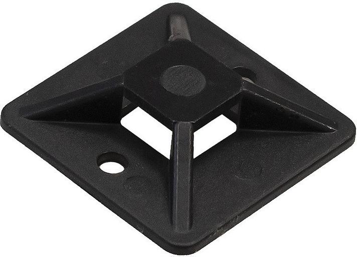 Exegate EX293142RUS Самоклеющаяся площадка для крепления стяжек ExeGate STM2020B-100 (20х20 мм, halogen free, -40°C - +85°C, черная, 100 шт) фото 2