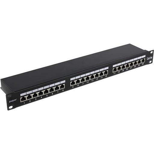 Exegate EX281083RUS Патч-панель FTP 19" 24 port кат.5e ExeGate разъём KRONE&110 (dual IDC), 1U, RoHS, цвет черный фото 1