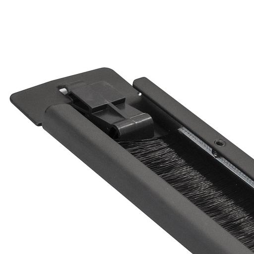 Exegate EX292876RUS Exegate EX292876RUS Кабельный органайзер c щеточным вводом ExeGate BP19-1UM-TL (19" 1U, металлический, быстросъемный, цвет черный, RTL) фото 1