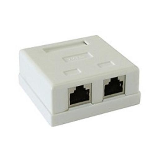 Gembird NAS214 Розетка RJ-45 кат.STP 5e внешняя экранированная 2 порта, 110&Krone фото 1
