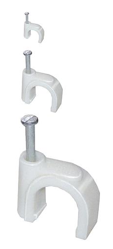 Iek USK11-09-100 Скоба 9мм круглая пластиковая (100шт) фото 1