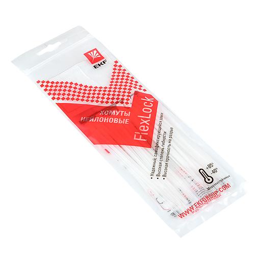 EKF plc-fl-ctsw-2.5x100 Хомут P6.6 стандартный (б), 2.5x100 (100шт) FlexLock PROxima фото 1
