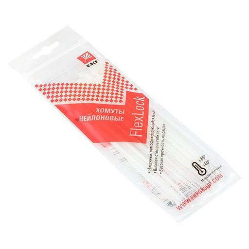 EKF plc-fl-ctsw-2.5x150 Хомут P6.6 стандартный (б), 2.5x150 (100шт) FlexLock PROxima фото 1