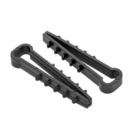 EKF plc-nccf-5x8b Дюбель-хомут для плоского кабеля (5-8мм) нейлон черный (100шт.) EKF PROxima фото 1