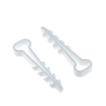 EKF plc-cd-5x10w Дюбель-хомут (5х10 мм) для плоского кабеля белый (50 шт.) EKF PROxima фото 1