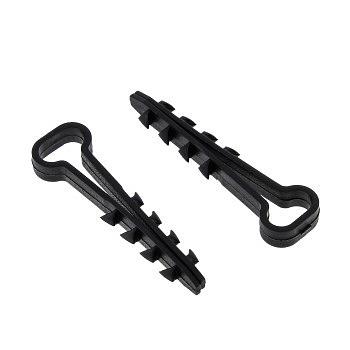 EKF plc-cd-6x12b Дюбель-хомут (6х12 мм) для плоского кабеля черный (50 шт.) EKF PROxima фото 1